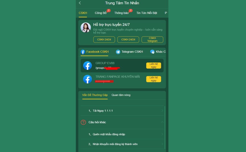 Đội ngũ chăm sóc khách hàng của EV88 hoạt động liên tục để hỗ trợ thành viên