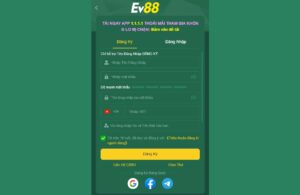 Hướng Dẫn Đăng Ký EV88 Thành Công Nhận Ngay 188K